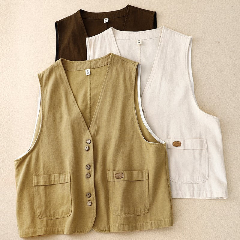 Velven Cotton-Blend Vest