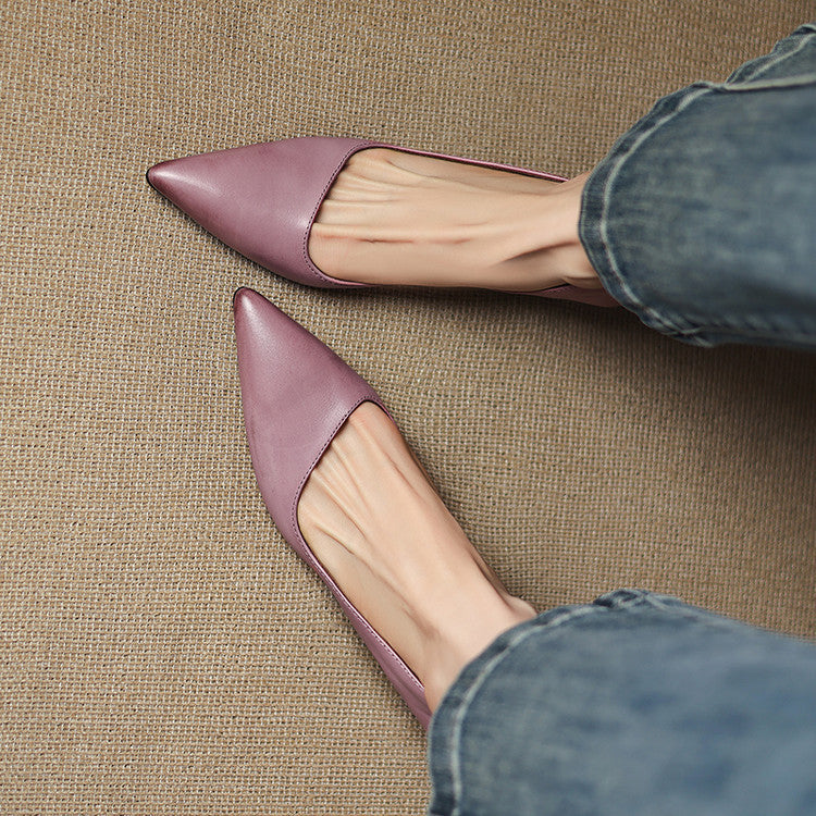 Orlisse Leather Heels
