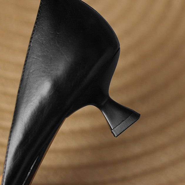 Ceyra Leather Heels