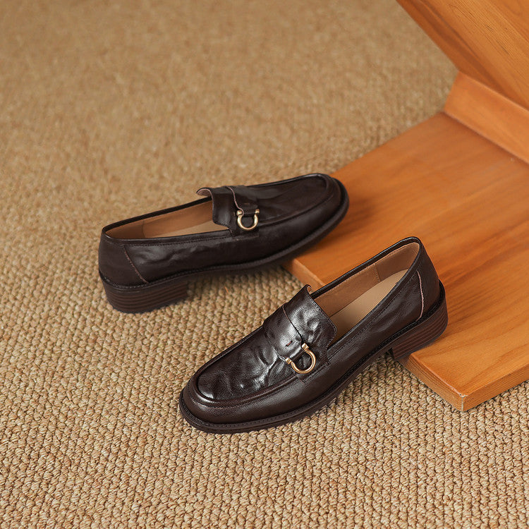 Celia Horsebit Leather Loafers