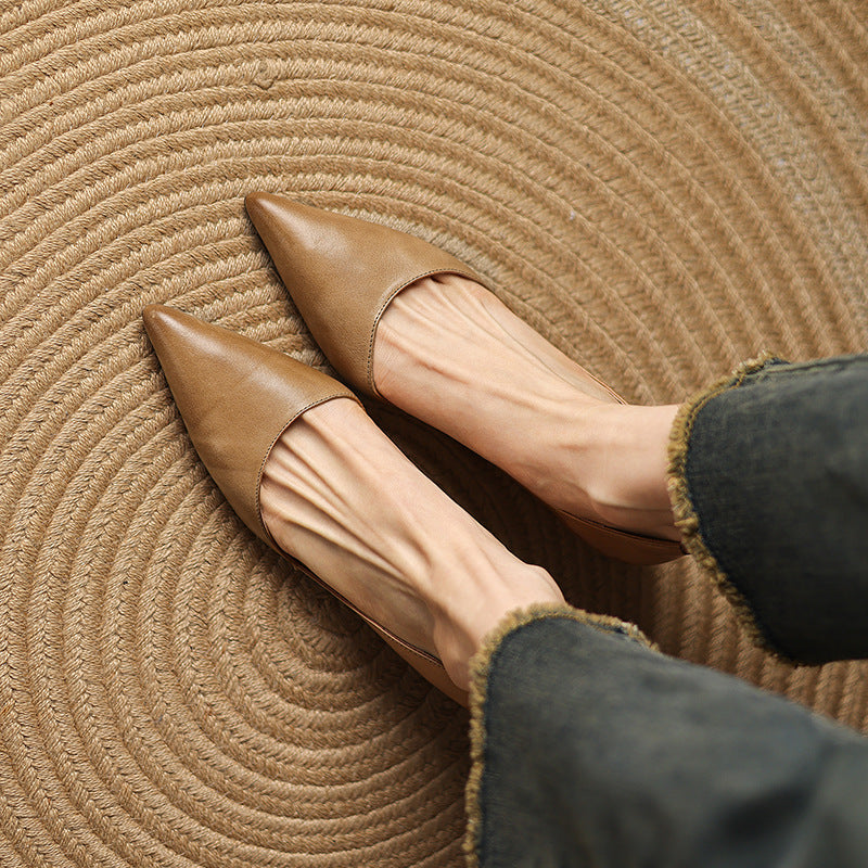 Ceyra Leather Heels