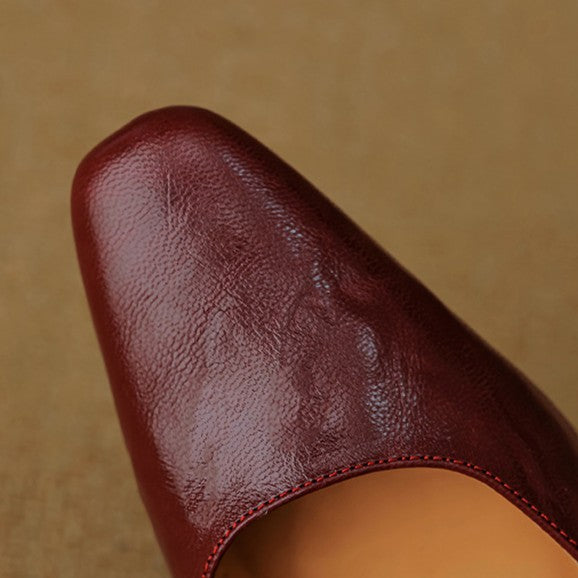 Virelle D’Orsay Leather Heels