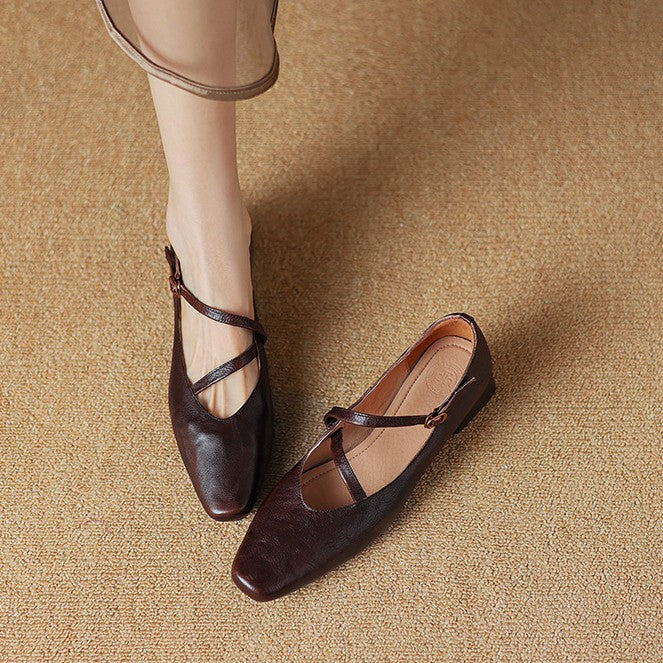 Marvelle Leather Mary Janes