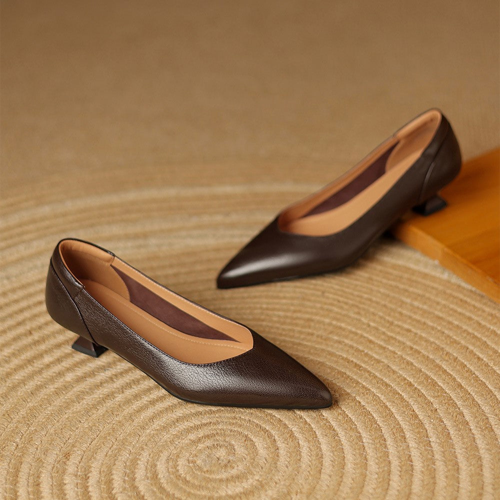 Velena Sculpted Leather Pump