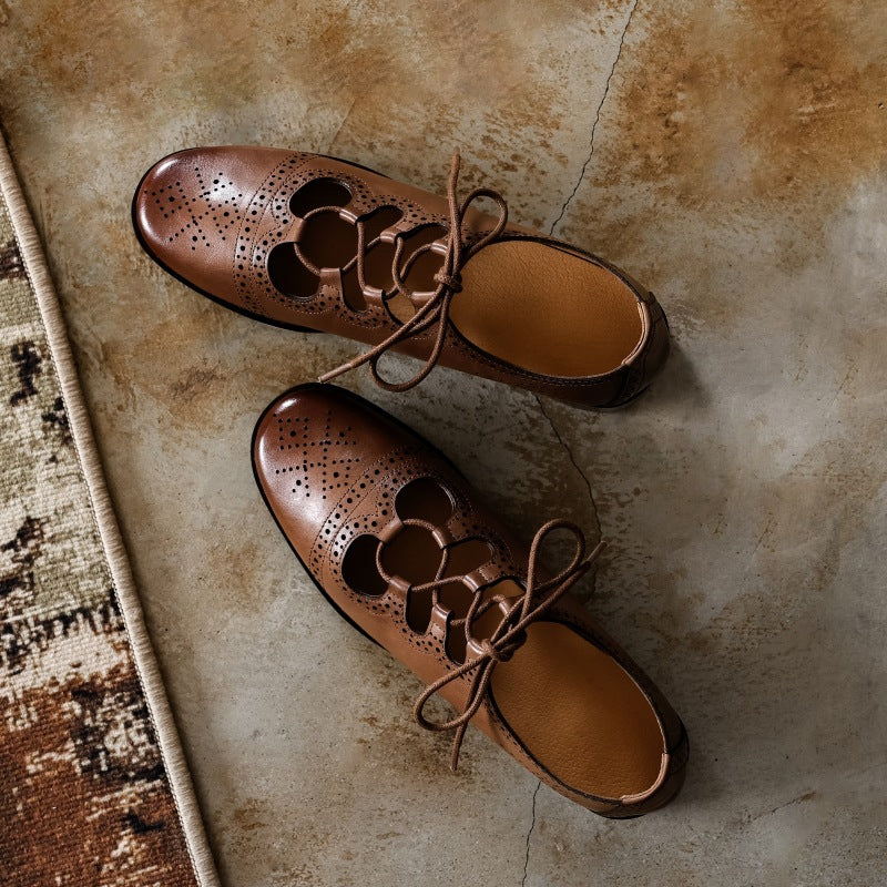 Lucia Brogue Leather Oxfords