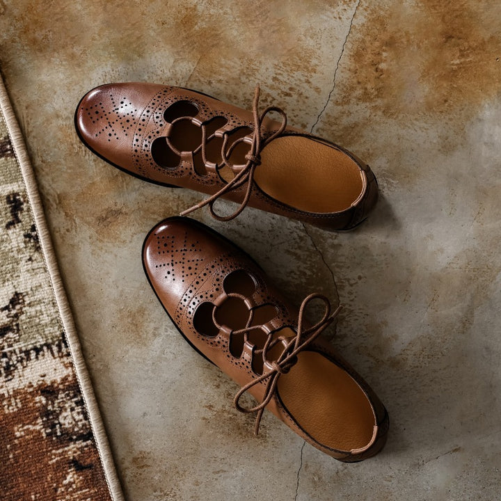 Lucia Brogue Leather Oxfords