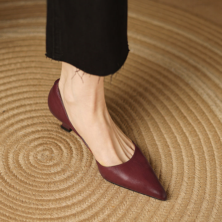 Ceyra Leather Heels
