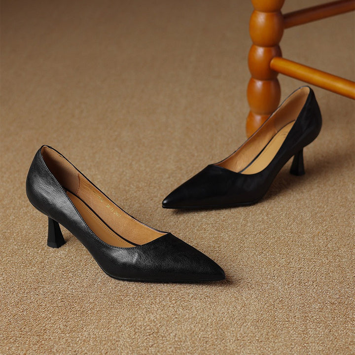 Cymara Leather Heels