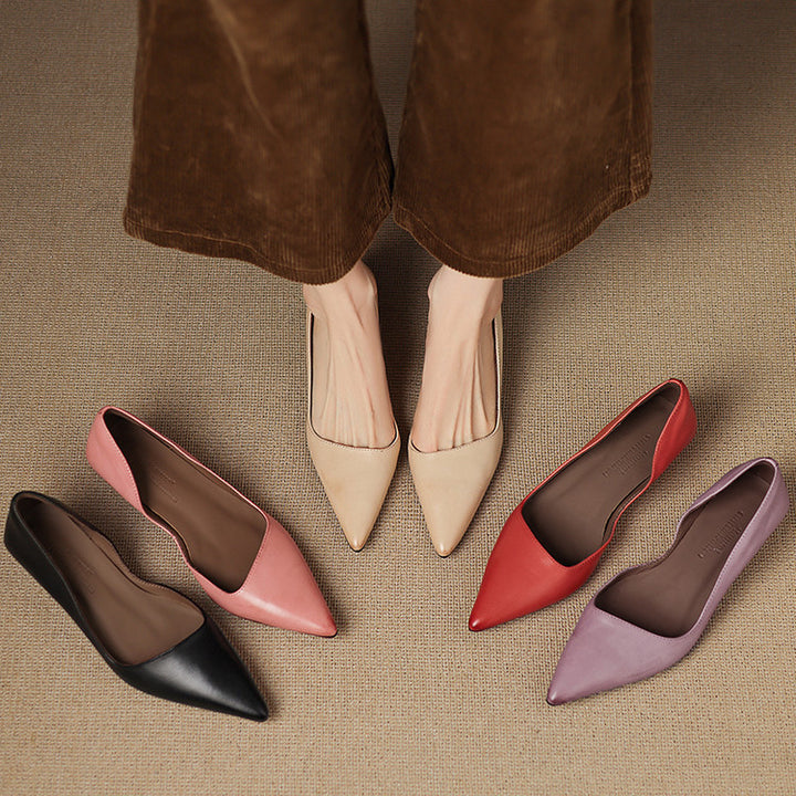 Orlisse Leather Heels