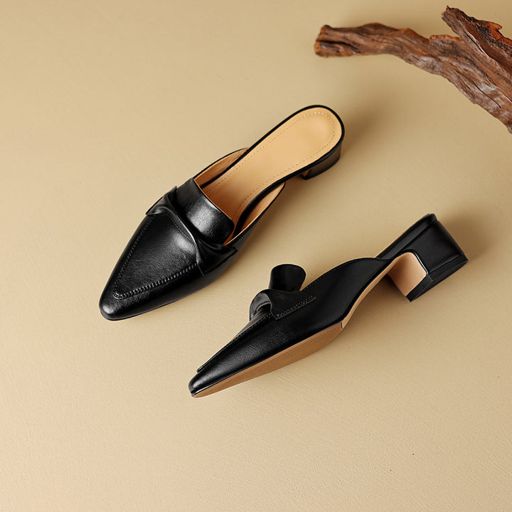 Marloe Pointed Leather Mule