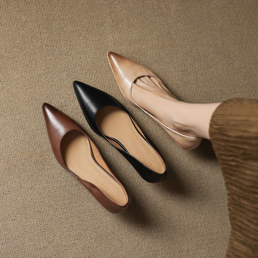 Calenne Leather Heels