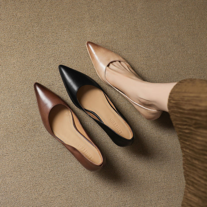 Calenne Leather Heels