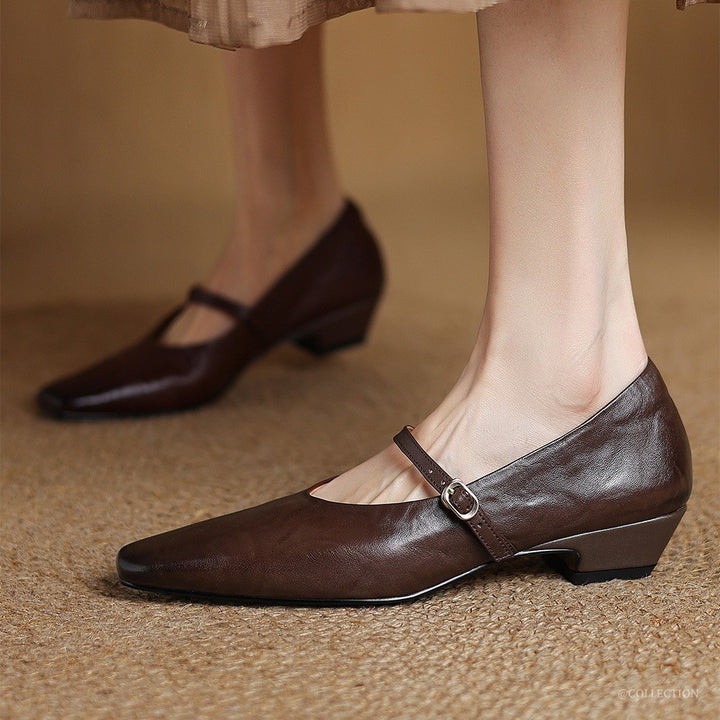 Cédrine Leather Pumps