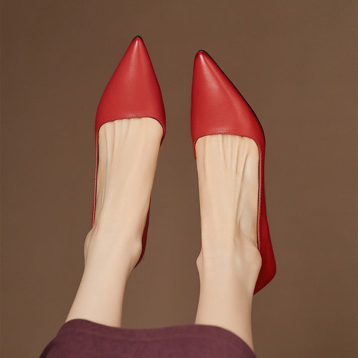 Orlisse Leather Heels