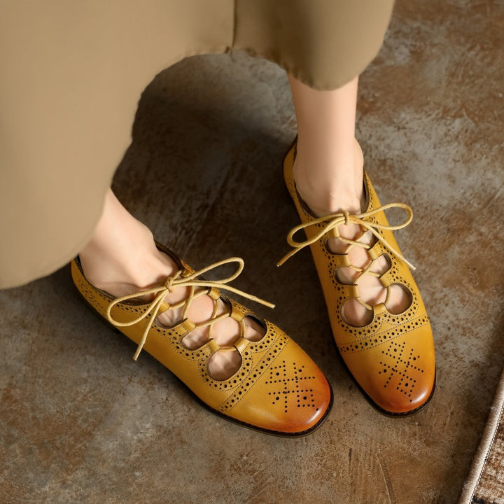 Lucia Brogue Leather Oxfords