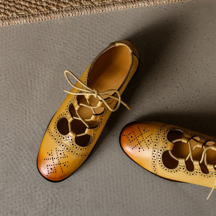 Lucia Brogue Leather Oxfords