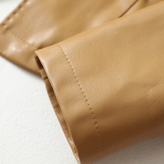 Liora Lambskin Leather Blazer