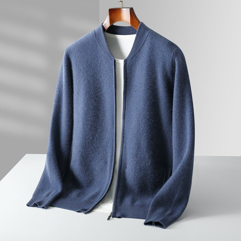 Neyric Wool Stand Collar Cardigan