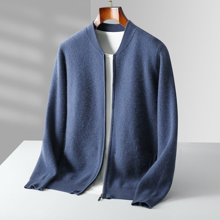Neyric Wool Stand Collar Cardigan