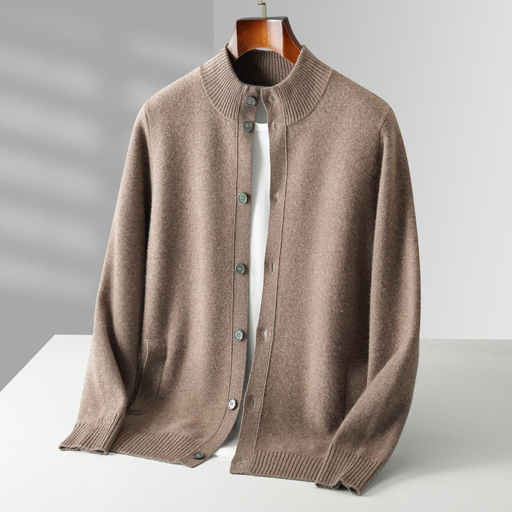 Trevoux Wool Button Cardigan