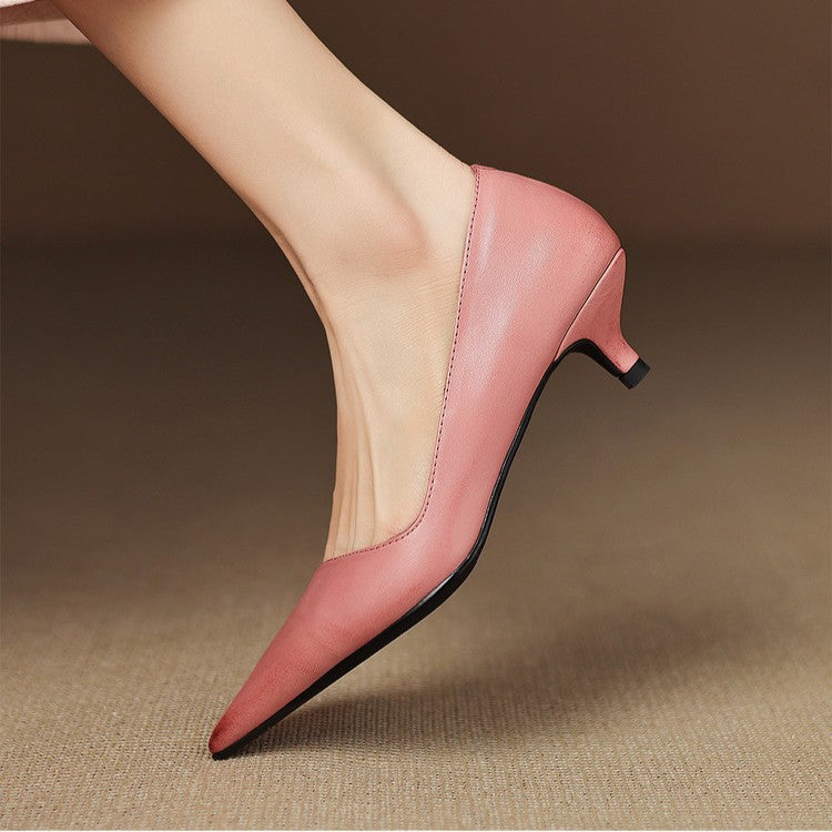 Orlisse Leather Heels