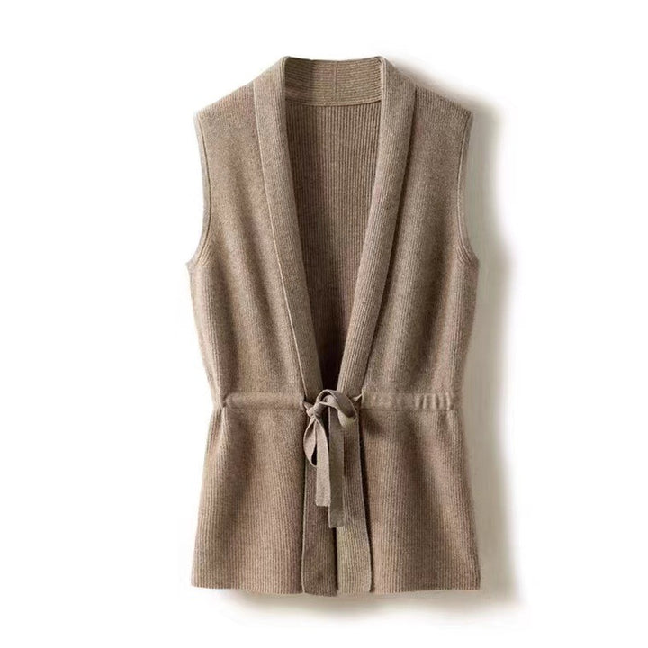 Merive Belted Wool Vest