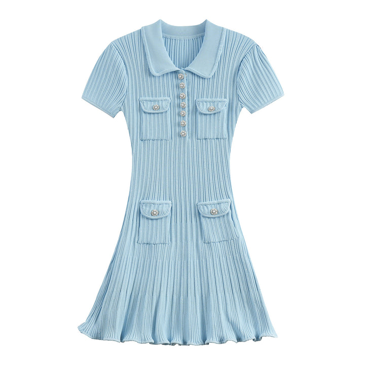 Alvoria Buttoned Knit Dress