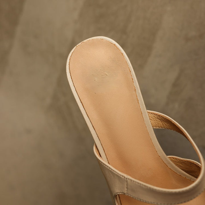 Elvaré Strap Leather Mules