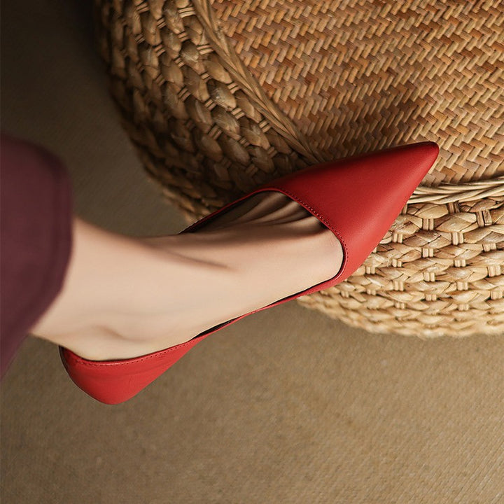 Orlisse Leather Heels