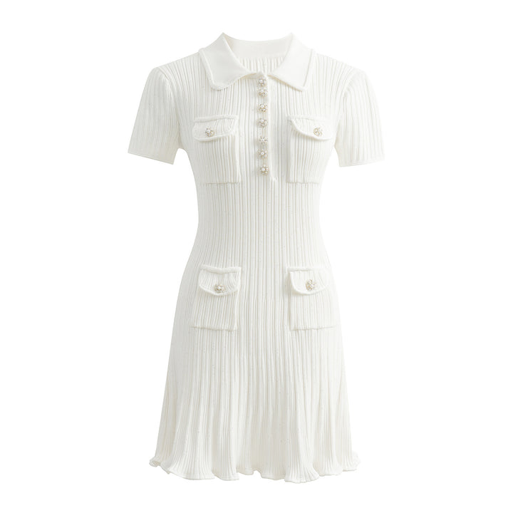 Alvoria Buttoned Knit Dress