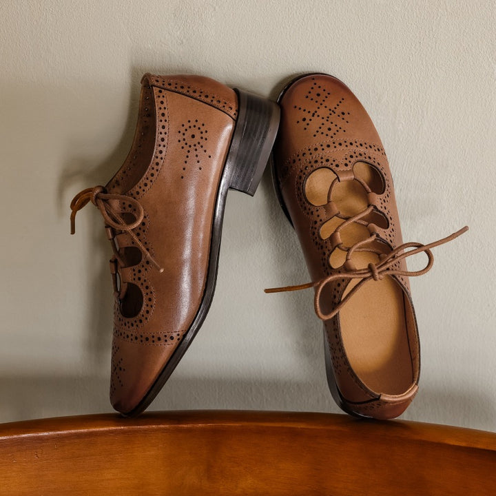 Lucia Brogue Leather Oxfords