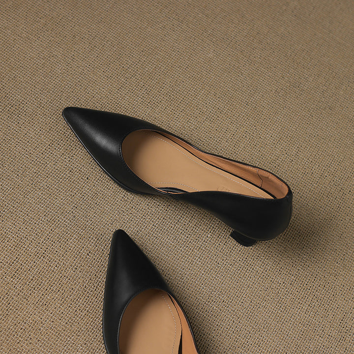Calenne Leather Heels