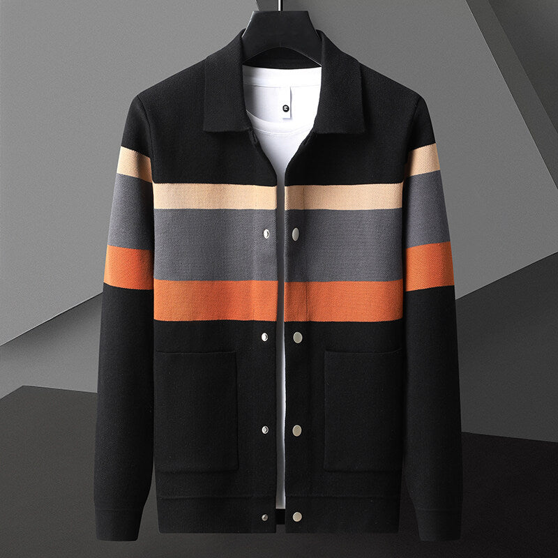 Ceynar Stripe Knit Cardigan