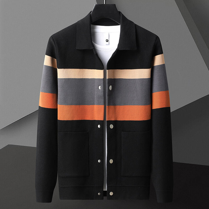 Ceynar Stripe Knit Cardigan