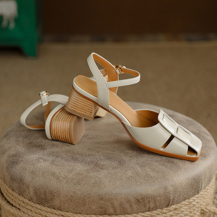 Orlina Roman Leather Heels