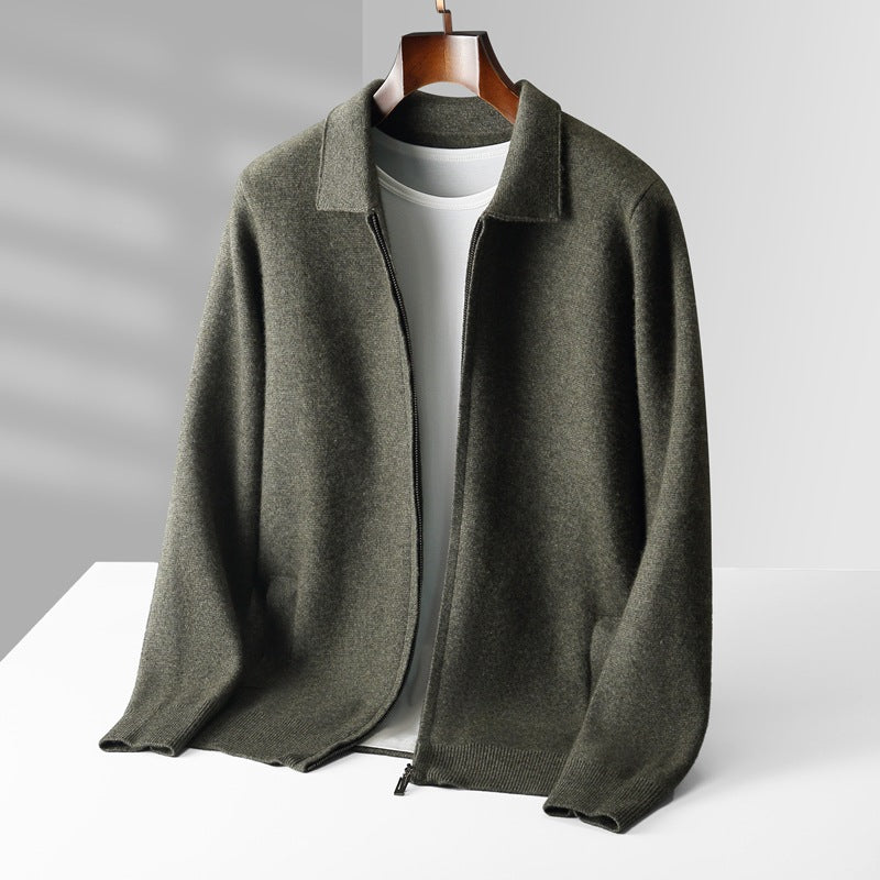 Orvien Wool Collar Cardigan