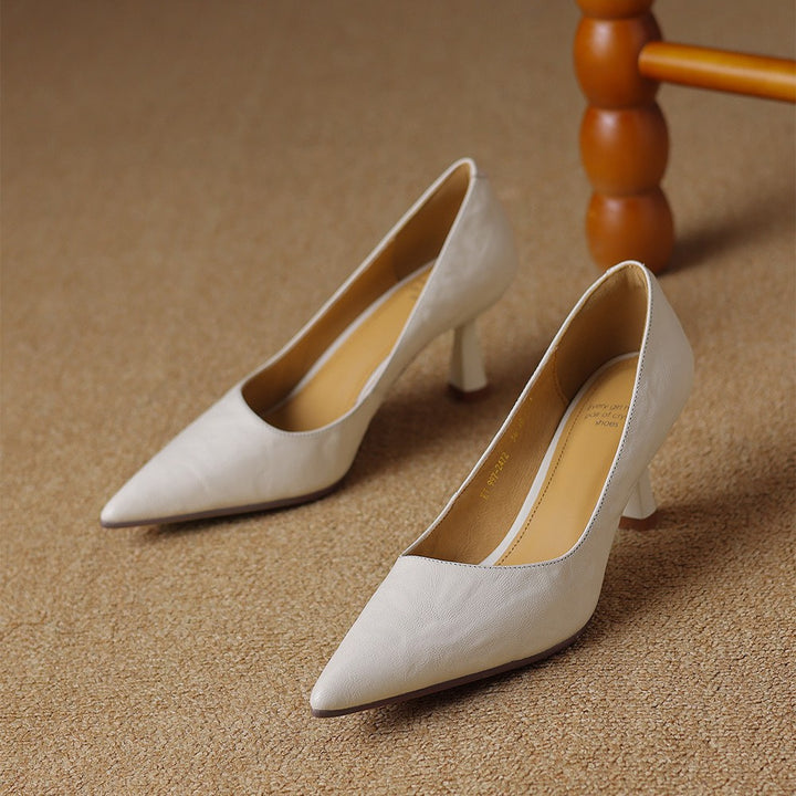 Cymara Leather Heels