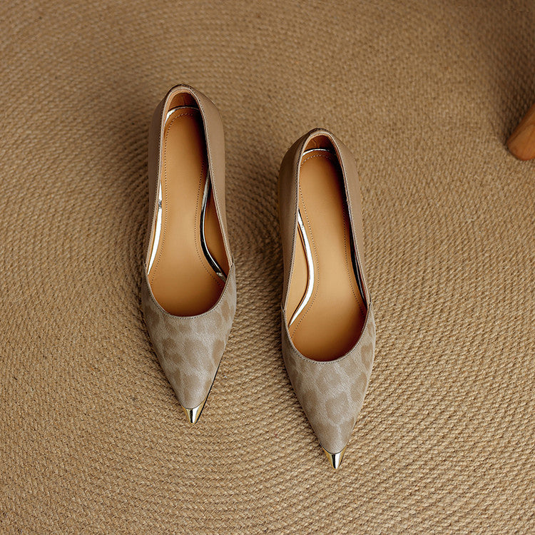Orlena Leather Sculpt Heels