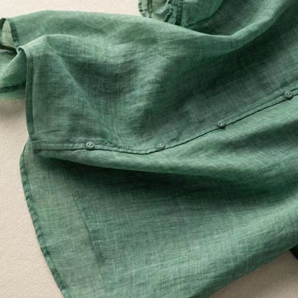 Clevra Cotton-Linen Blouse