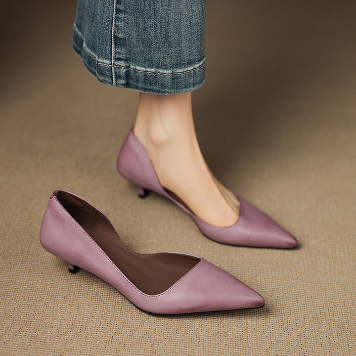 Orlisse Leather Heels