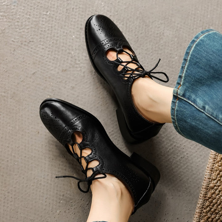 Lucia Brogue Leather Oxfords