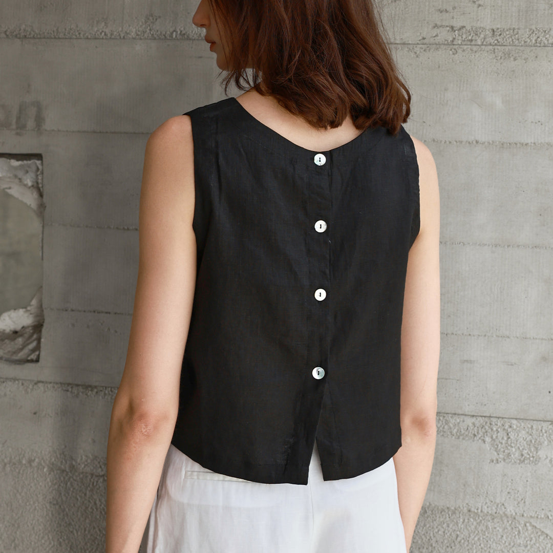 Evrell Linen Vest