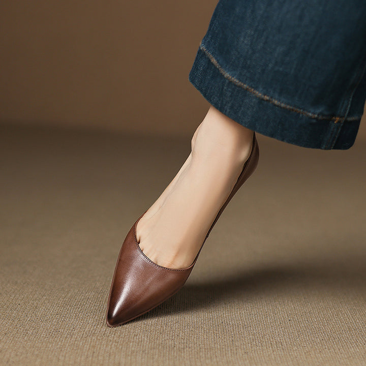 Calenne Leather Heels
