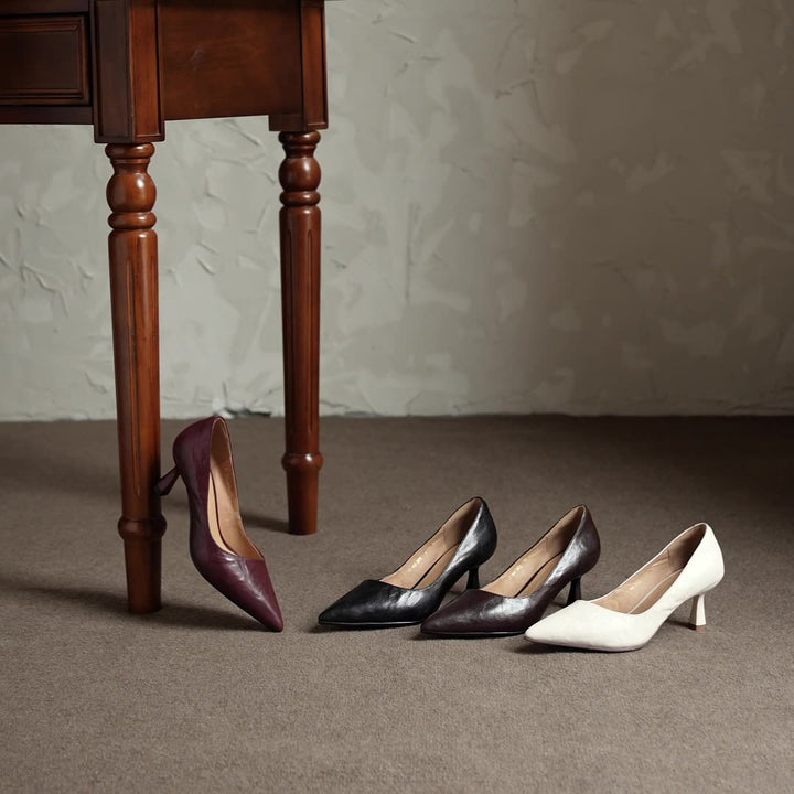 Cymara Leather Heels