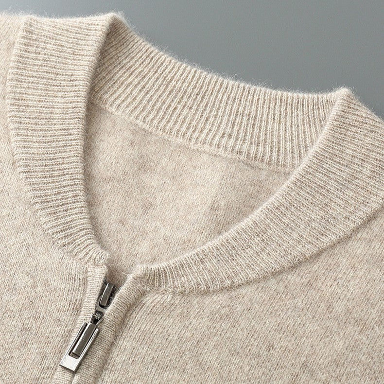 Neyric Wool Stand Collar Cardigan