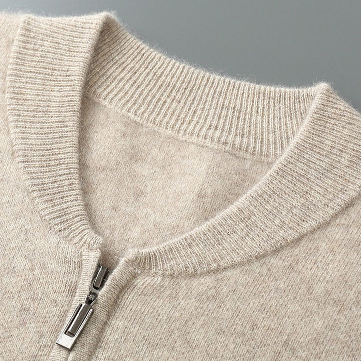 Neyric Wool Stand Collar Cardigan
