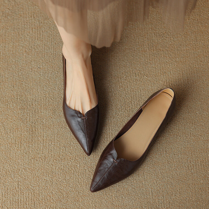 Serelle Point Leather Flats