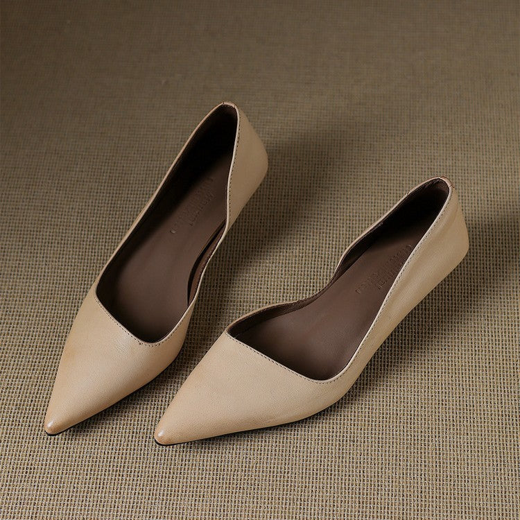 Orlisse Leather Heels