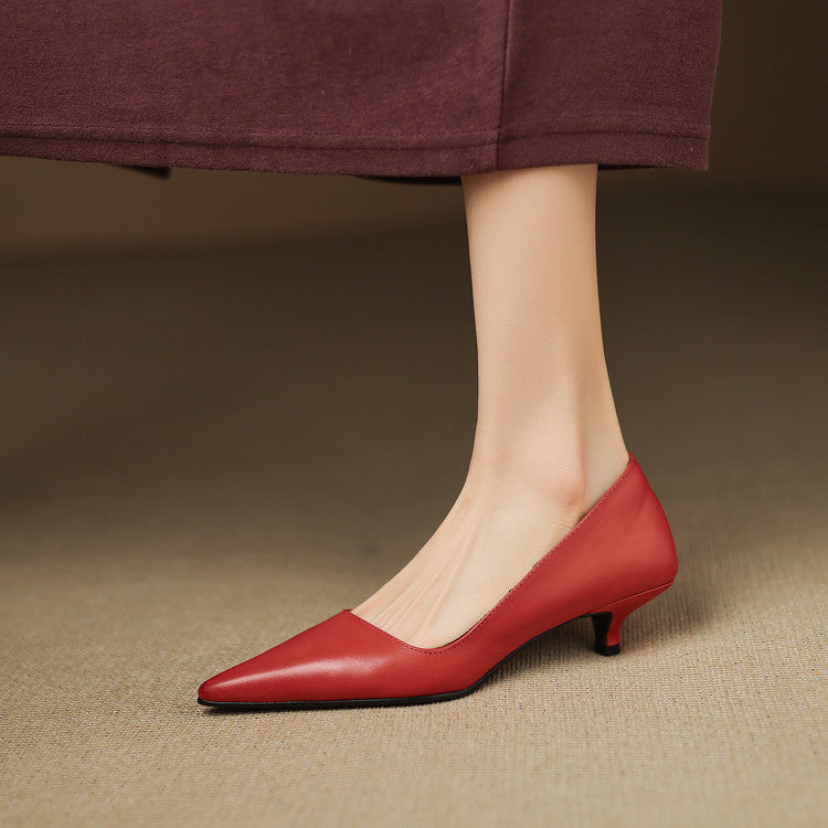 Orlisse Leather Heels