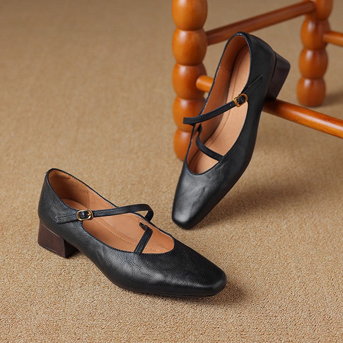 Marvelle Leather Mary Janes